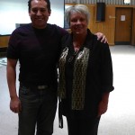 Raeleen pictured with Dr. Jose Riojas - Director of Bands, Director of Instrumental Studies, Professor of Saxophone and Assistant Professor of Music at UIC.